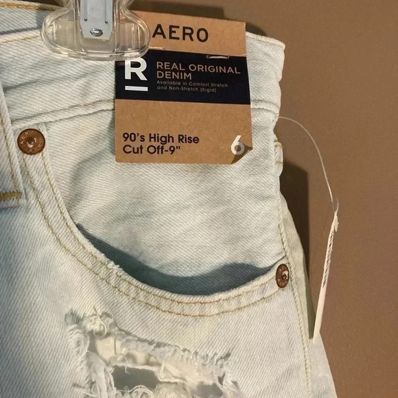 NWT Aero 90’s  high rise cut off jeans shorts - Picture 3 of 6